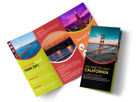 Travel California Tri-Fold Brochure Template