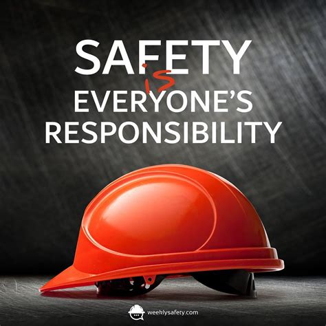 "Safety is everyone's responsibility." | | Safety quotes, Workplace ...