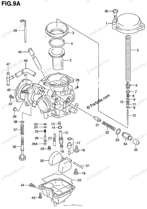 Suzuki ATV 2001 OEM Parts Diagram for CARBURETOR (MODEL Y/K1 ...