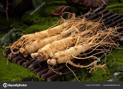 Fresh Ginseng Root Amazing Health Benefits Ginseng You Need Know Stock ...