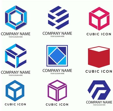 Cubic Logo Template Cube Logo Svg Cubical Logo Design - Etsy