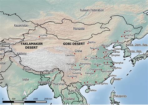 China’s Gobi Desert - World Maps Enviro-Map.com