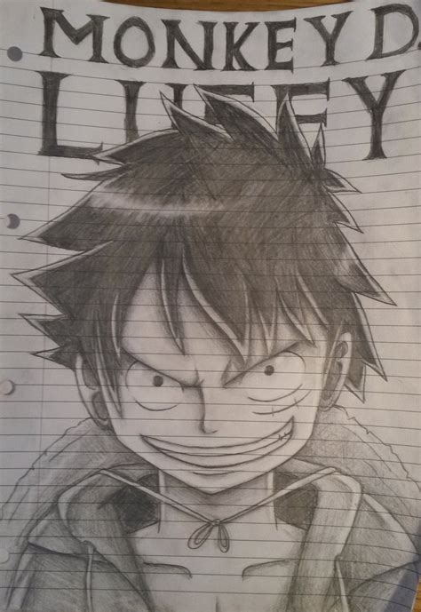 Luffy Sketch at PaintingValley.com | Explore collection of Luffy Sketch