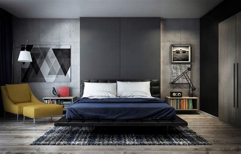 Modern grey bedroom | Interior Design Ideas