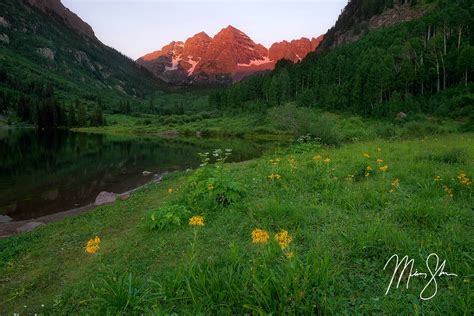 Maroon Bells Wildflower Sunrise | Maroon Lake, Aspen, Colorado | Mickey ...