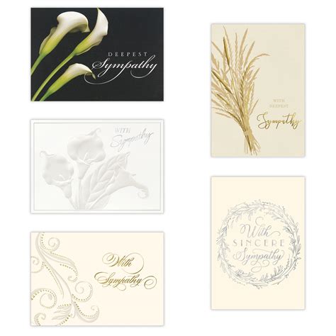 Elegant Employee Sympathy Card Assortment | Business Condolences Card