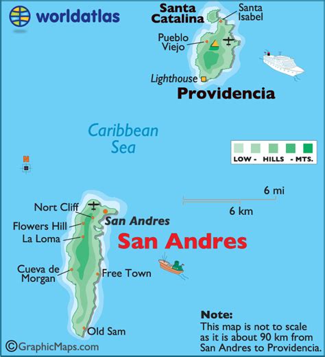 San Andres Large Color Map - Map of San Andres, San Andres Large Color ...