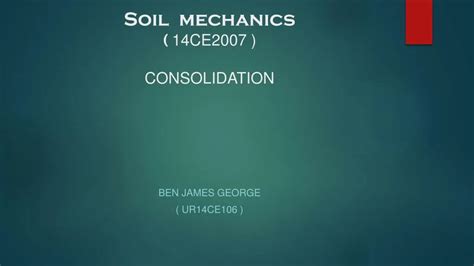 PPT - Consolidation of soil PowerPoint Presentation, free download - ID ...