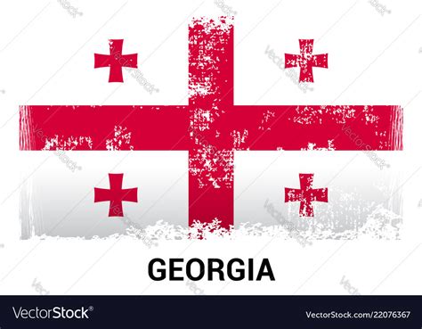 Georgia flag design Royalty Free Vector Image - VectorStock