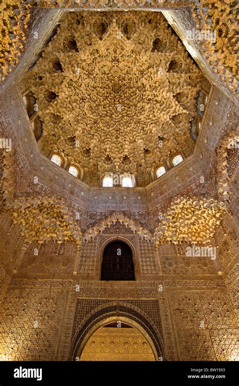 Alhambra Granada Spain Andalusia golden palace Stock Photo - Alamy