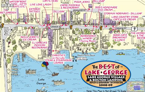 Lake George Tourist Map - Tour Map