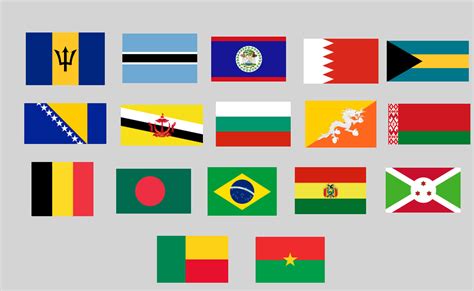 Countries that start with B flags Quiz - By GruffJayCC