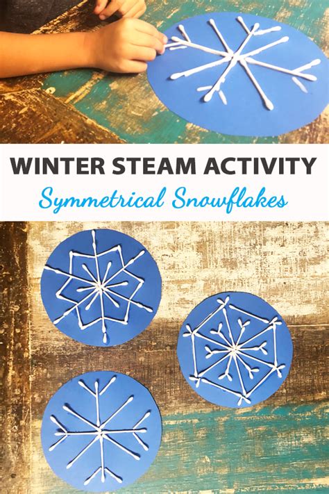 Winter STEAM: Symmetrical Snowflakes - Green Kid Crafts