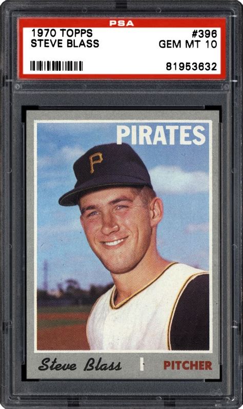 1970 Topps Steve Blass | PSA CardFacts®