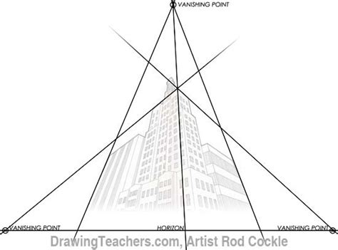 3-Point Perspective Drawing Lesson