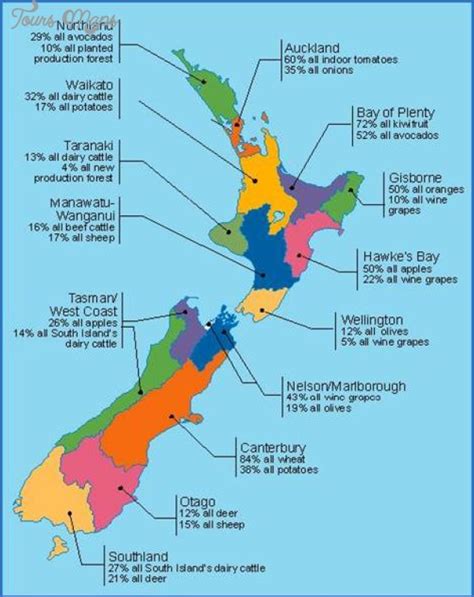 New Zealand Cities Map - ToursMaps.com