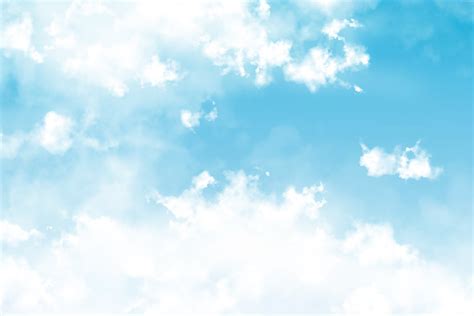 Bright white clouds background - PSDgraphics