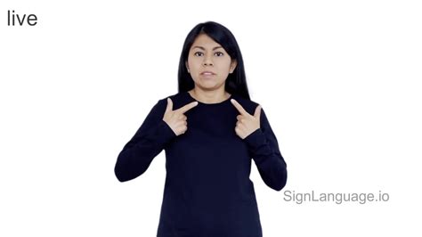 live in ASL - Example # 1 - American Sign Language