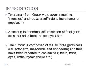 Sacrococcygeal teratoma | PPT