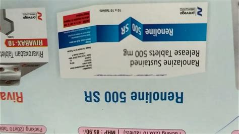 Tab Renoline 500 mg sr ( Ranolalzine sustained release tablet) - YouTube