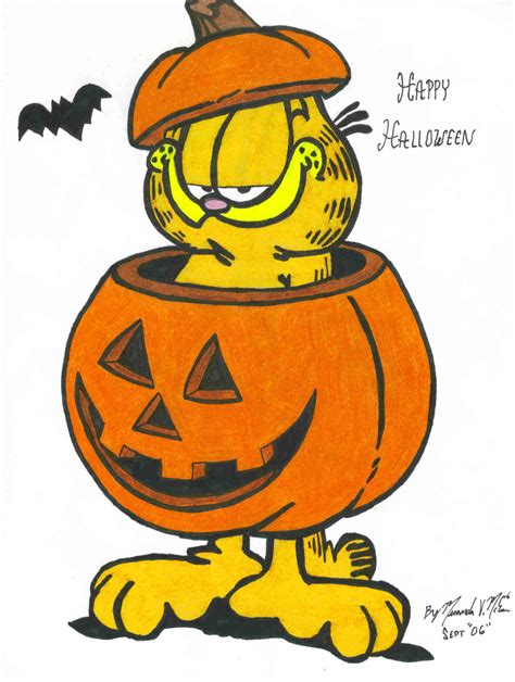 Garfield Halloween by Bakura-lover on deviantART