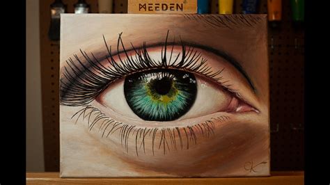 HOW TO PAINT A REALISTIC EYE!! - ACRYLIC PAINTING BY CHRIS KEMPTER!!