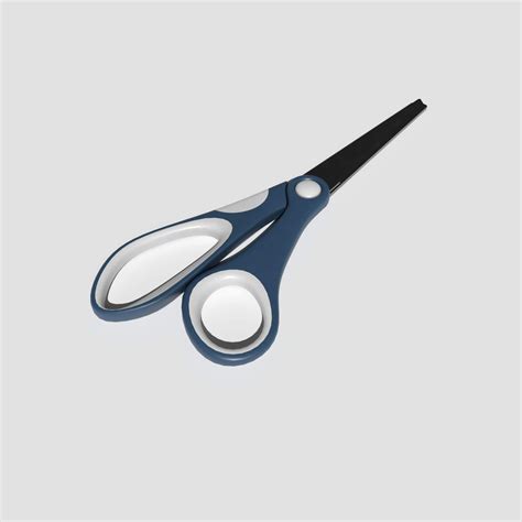 Blue Scissors - 3D Model by kambur