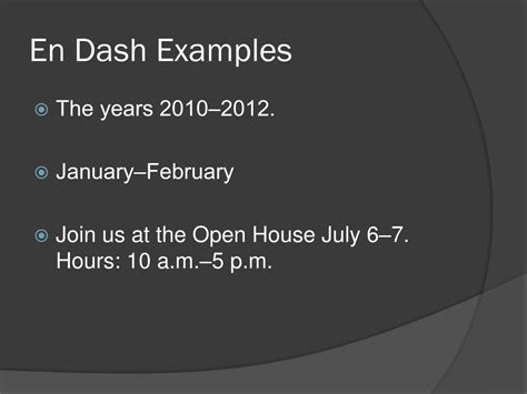 PPT - Dash versus hyphen PowerPoint Presentation, free download - ID ...