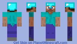 Diamond Helmet Minecraft Skin