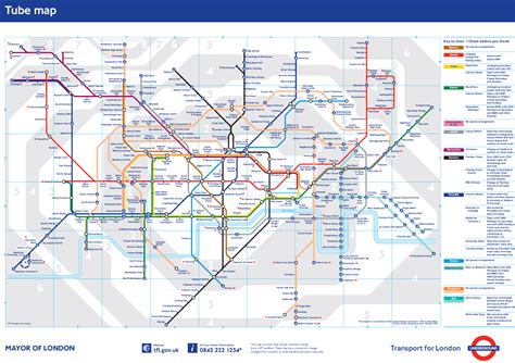 Mapa Metro Londres 2016