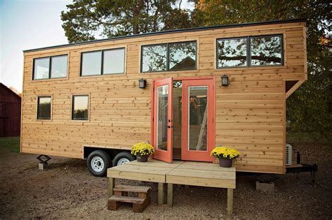 The Peponi: Rustic Cedar Tiny House on Wheels