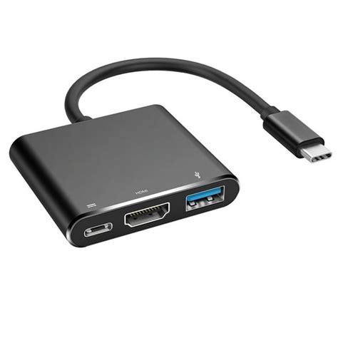 GoldCherry USB C Hu,3-in-1 USB 3.1 Type-C to 4K HDMI Multiport Adapter ...