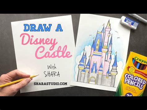 Walt Disney Castle Drawing