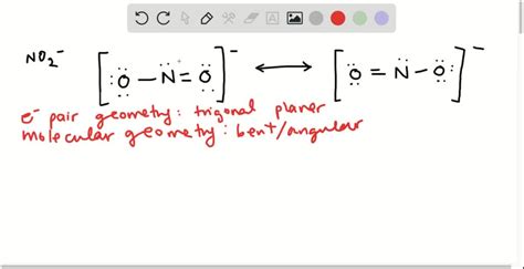 SOLVED:Sketch the resonance structures for the nitrite ion, NO2 ...