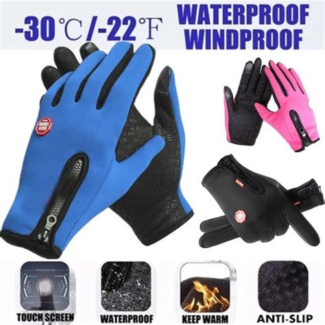 New upgraded winter gloves -30 waterproof windproof warm gloves full ...