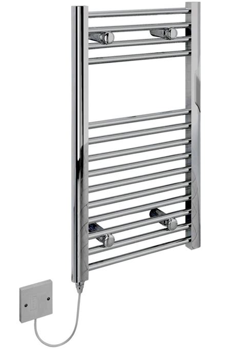 Kudox Small Electric Towel Rail Chrome 150W (400 x 700mm) - Heating ...