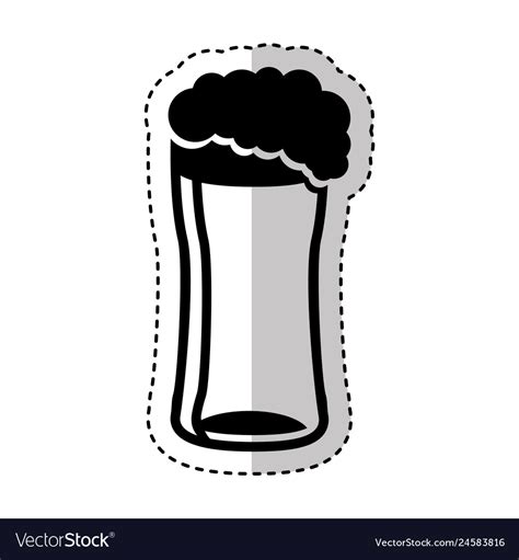 Beer glass isolated icon Royalty Free Vector Image