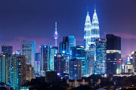 Premium Photo | Kuala Lumpur skyline at night