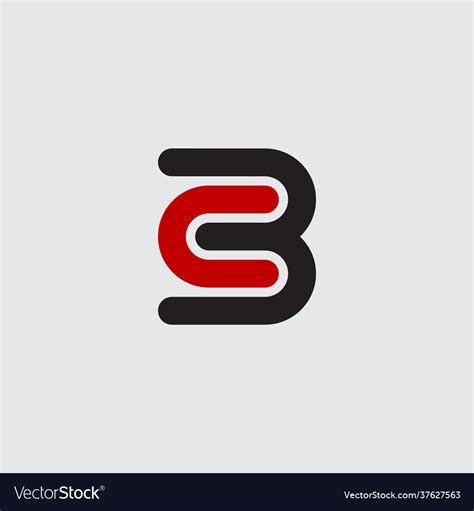 Letter c and number 3 - logotype c3 or 3c logo Vector Image