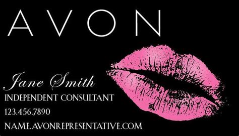 Free printable avon business cards, Download Free printable avon ...