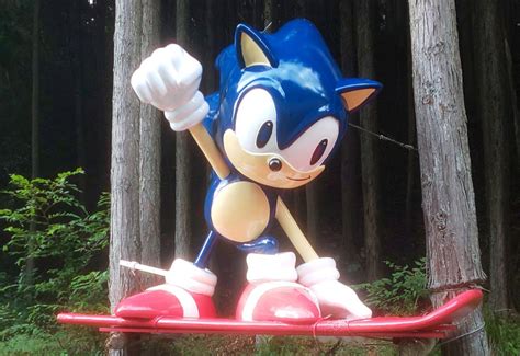 The Sonic Statue in the Japanese Mountains Has Finally Been Restored ...