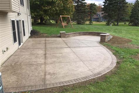 Backyard Stained and Stamped Concrete Patios - Mark Anthony Concrete Inc.