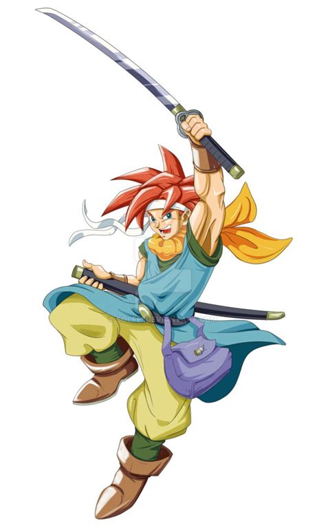 an image of a cartoon character holding two swords