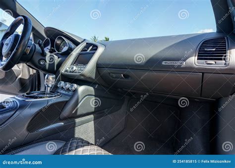 Photo of an Audi R8 Spyder Black Interior and Exterior Editorial Image ...