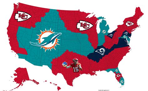 NFL Imperialism Map - Super Bowl LIV : r/nfl