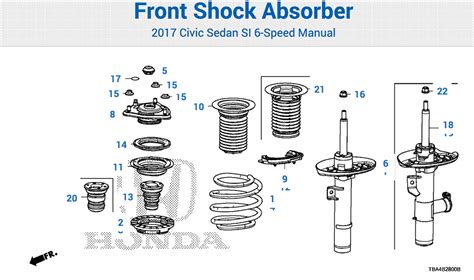 Hondapartsnetwork Parts catalog is updated with Civic Si | 2016+ Honda ...