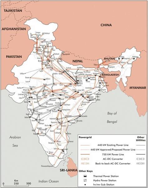 Power Transmission Map Of India - Dreddy Kimberlee