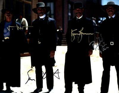 Tombstone Cast Val Kilmer Russell +2 autographed 11x14 Picture signed ...