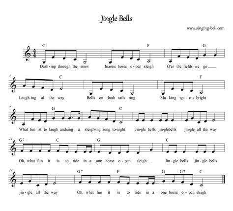 Jingle Bells | Free Easy Piano Sheet Music PDF