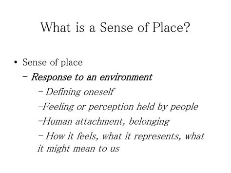 PPT - Sense of Place PowerPoint Presentation, free download - ID:6497339